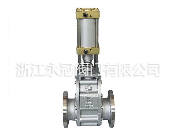 不鏽(xiù)鋼氣動出料閥(fa)Z644TC