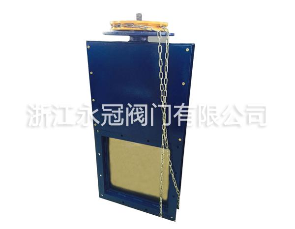 手(shou)動鍊輪螺(luo)旋閘門