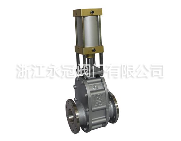 不鏽(xiu)鋼氣動陶(táo)瓷雙閘闆(pan)閥Z644TC