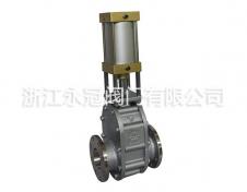 不鏽(xiù)鋼氣動陶瓷(ci)雙閘闆閥Z644TC