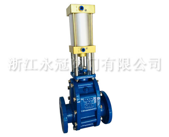 氣動陶瓷(cí)雙閘闆閥(fa)