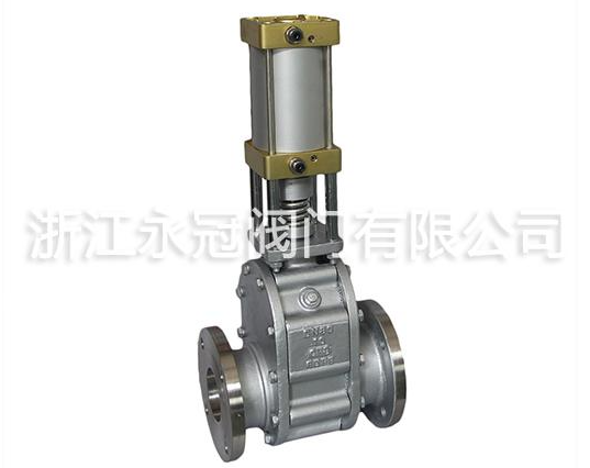 氣動陶瓷(cí)雙閘闆閥